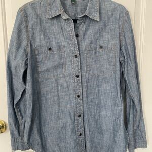 Ralph Lauren Casual Blue Denim Shirt size Large